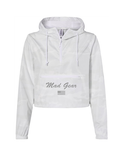 CROP WINDBREAKER WHITE CAMO - [madgearbrand]