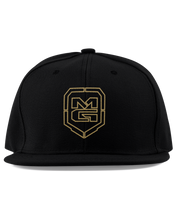 Load image into Gallery viewer, GHOST SHIELD SNAPBACK BLACK/GOLD - [madgearbrand]
