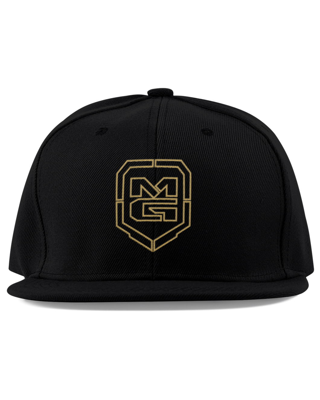 GHOST SHIELD SNAPBACK BLACK/GOLD - [madgearbrand]