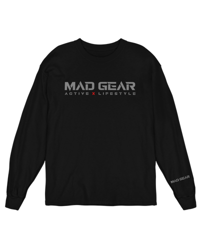 LIFESTYLE LONG SLEEVE BLACK/GREY - [madgearbrand]