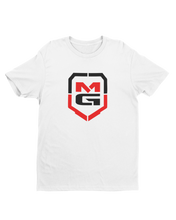 Load image into Gallery viewer, SHIELD T-SHIRT WHITE/SIGNATURE RED - [madgearbrand]
