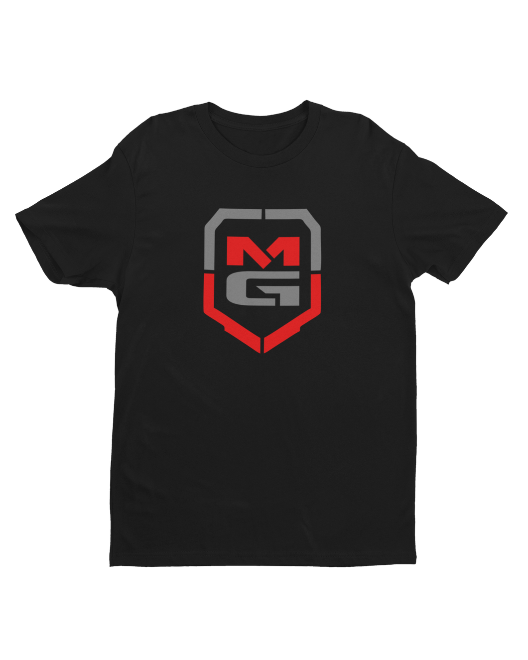 SHIELD T-SHIRT BLACK/SIGNATURE RED - [madgearbrand]