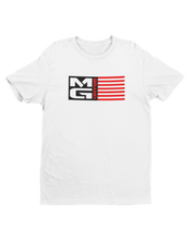 Load image into Gallery viewer, MG FLAG T-SHIRT WHITE - [madgearbrand]
