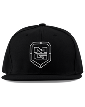 Load image into Gallery viewer, GHOST SHIELD SNAPBACK BLACK/WHITE - [madgearbrand]
