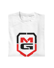 Load image into Gallery viewer, SHIELD T-SHIRT WHITE/SIGNATURE RED - [madgearbrand]
