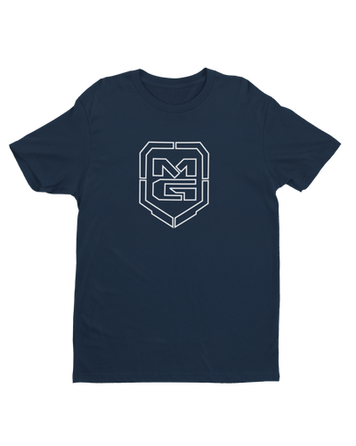 GHOST SHIELD T-SHIRT NAVY - [madgearbrand]