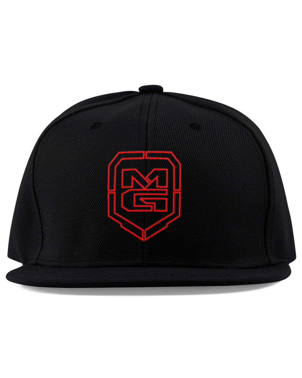 GHOST SHIELD SNAPBACK BLACK/RED - [madgearbrand]