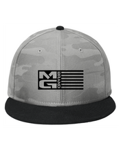 Load image into Gallery viewer, MG FLAG CAMO SNAPBACK GREY - [madgearbrand]
