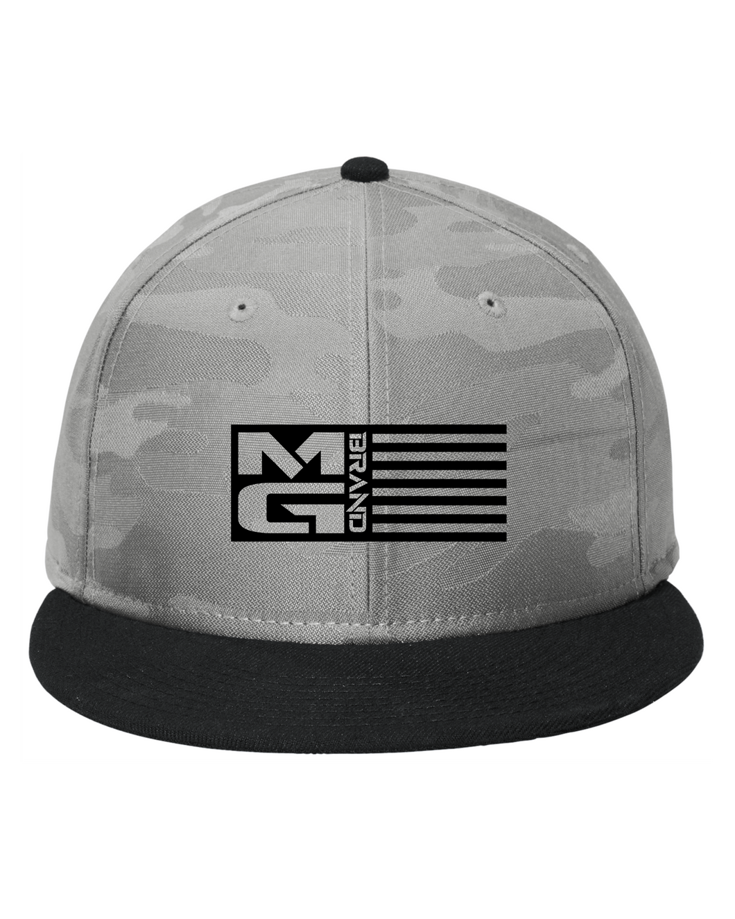 MG FLAG CAMO SNAPBACK GREY - [madgearbrand]