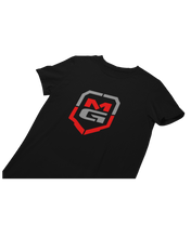 Load image into Gallery viewer, SHIELD T-SHIRT BLACK/SIGNATURE RED - [madgearbrand]
