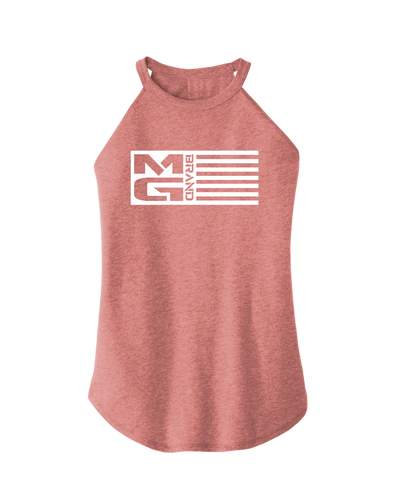 WOMENS MG FLAG ROCKER TANK MAUVE - [madgearbrand]