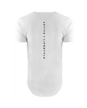 Load image into Gallery viewer, GHOST SHIELD LONG BODY T-SHIRT WHITE - [madgearbrand]
