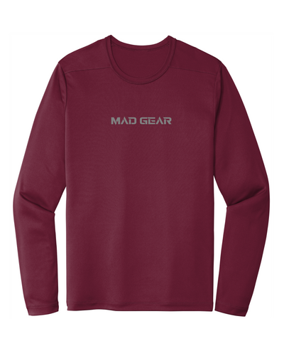 PERFORMANCE LONG SLEEVE SHIRT MAROON - [madgearbrand]