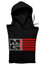 Load image into Gallery viewer, MG FLAG HOODIE BLACK - [madgearbrand]
