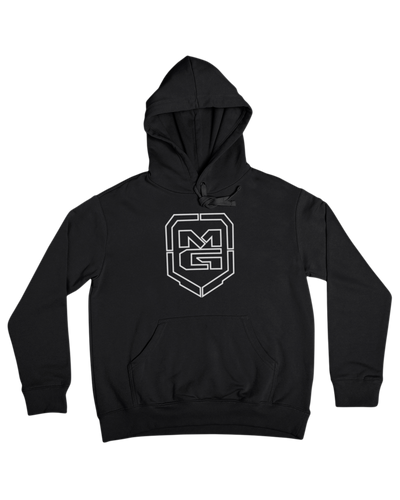 GHOST SHIELD HOODIE BLACK - [madgearbrand]