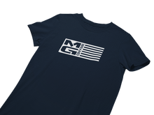 Load image into Gallery viewer, MG FLAG T-SHIRT NAVY - [madgearbrand]
