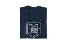 Load image into Gallery viewer, GHOST SHIELD T-SHIRT NAVY - [madgearbrand]
