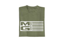 Load image into Gallery viewer, MG FLAG T-SHIRT OLIVE - [madgearbrand]
